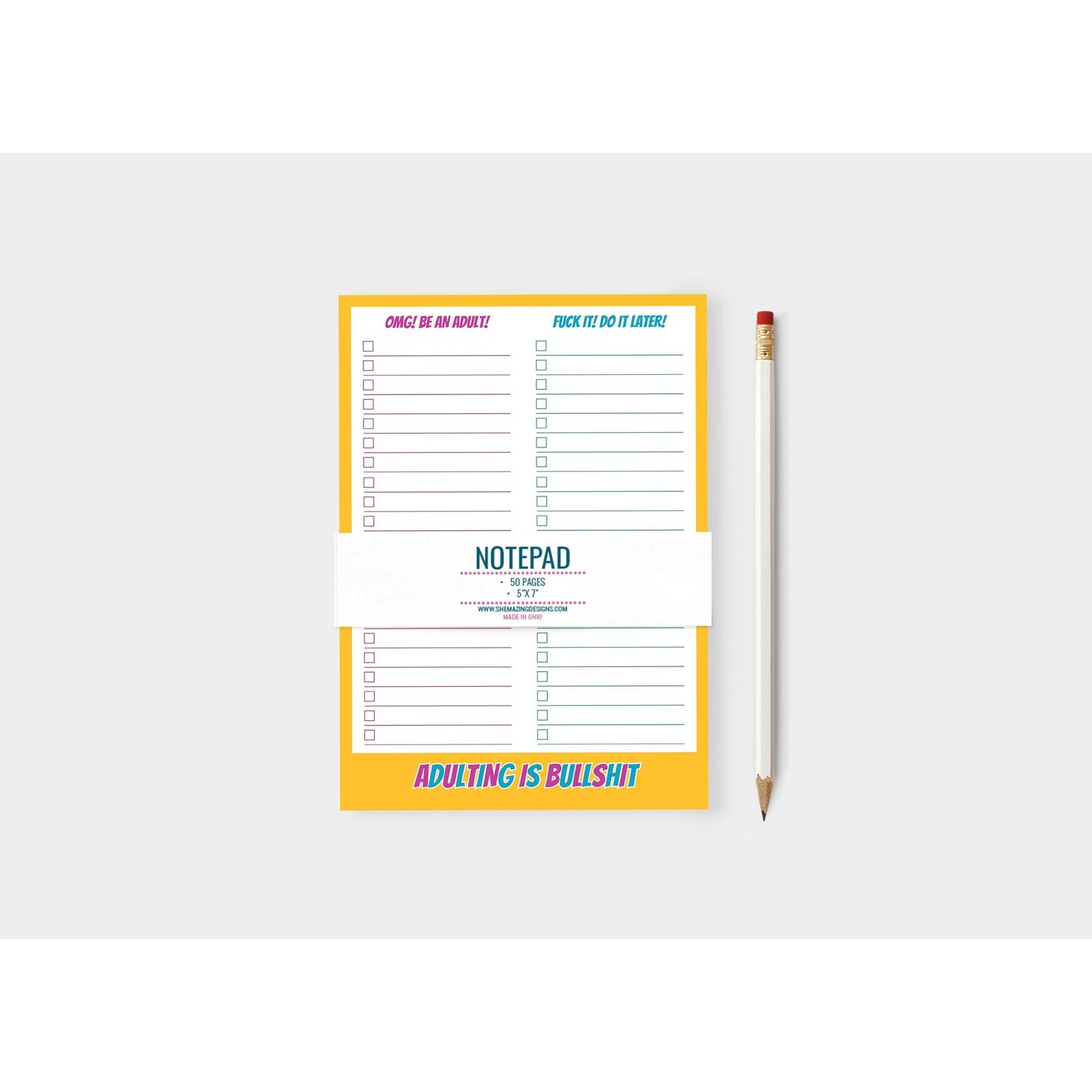 Adulting is Bullshit Notepad - 5x7