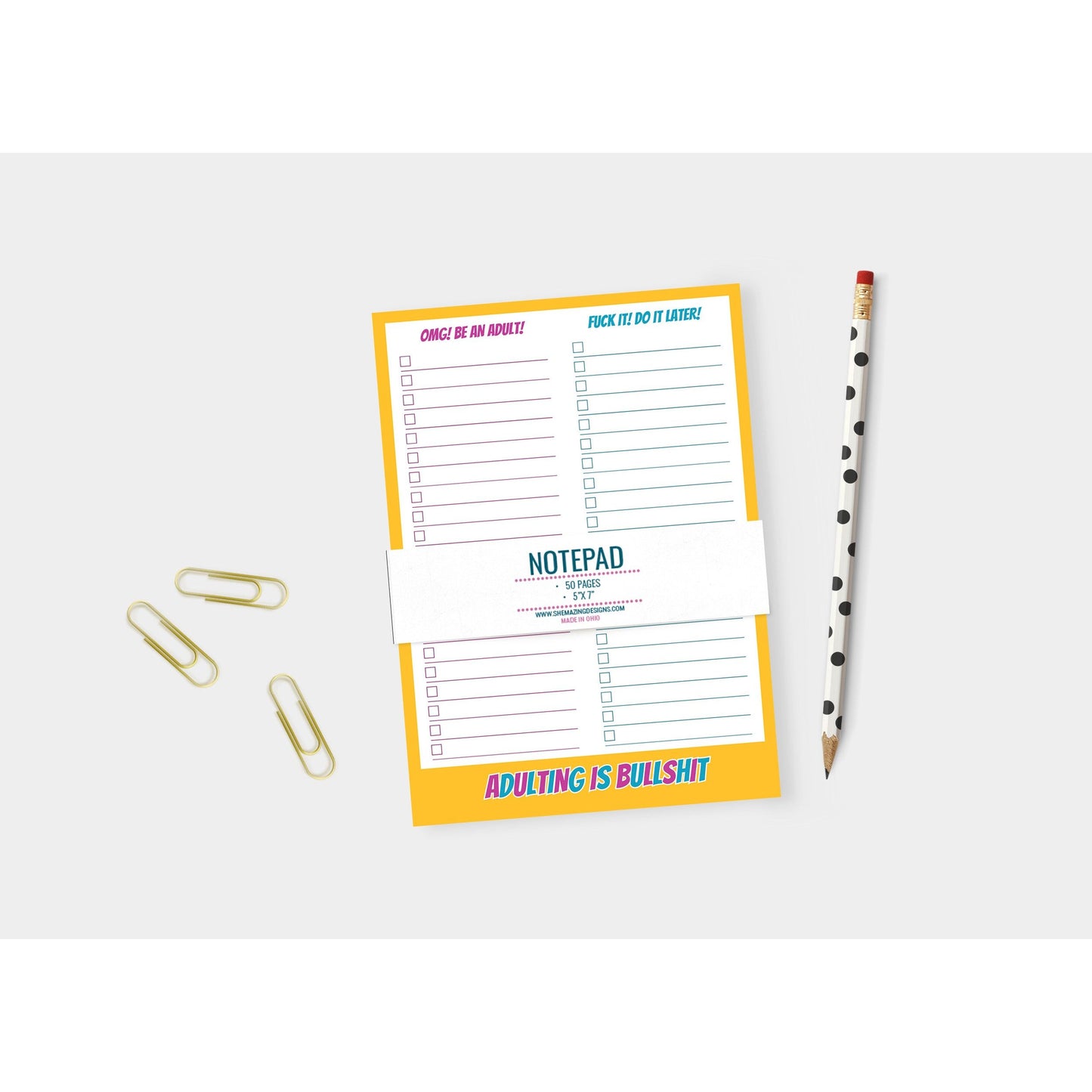 Adulting is Bullshit Notepad - 5x7