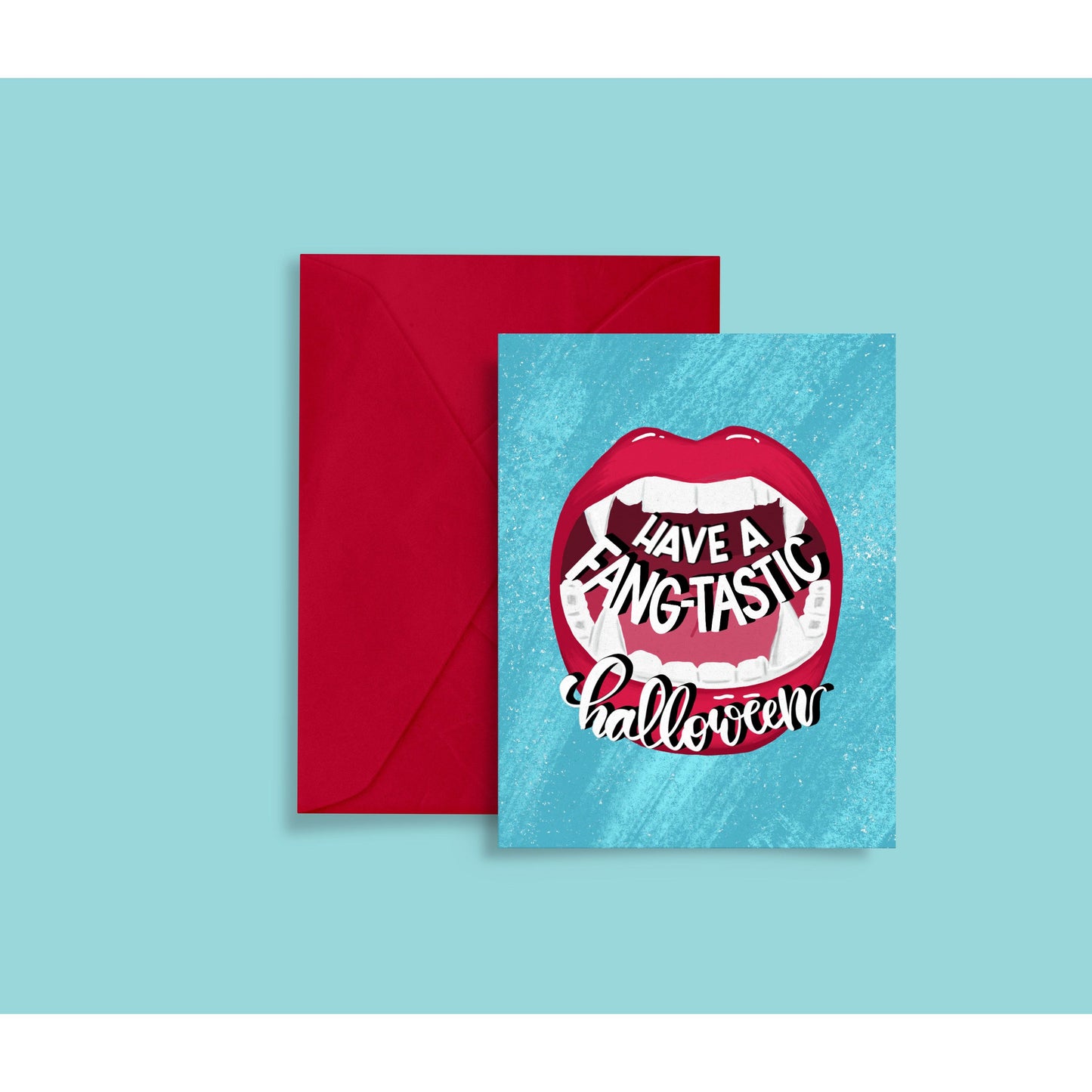 Fang-Tastic Halloween Card | Funny Fall Holiday for Friend
