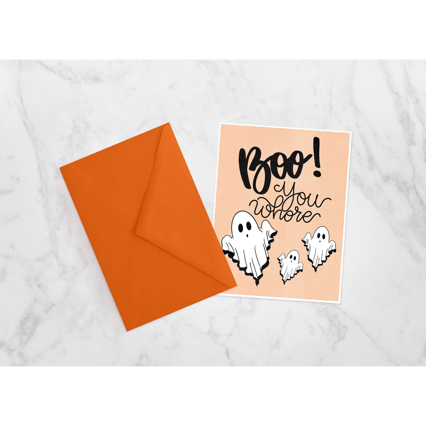 Funny Halloween Card | Boo! You Whore