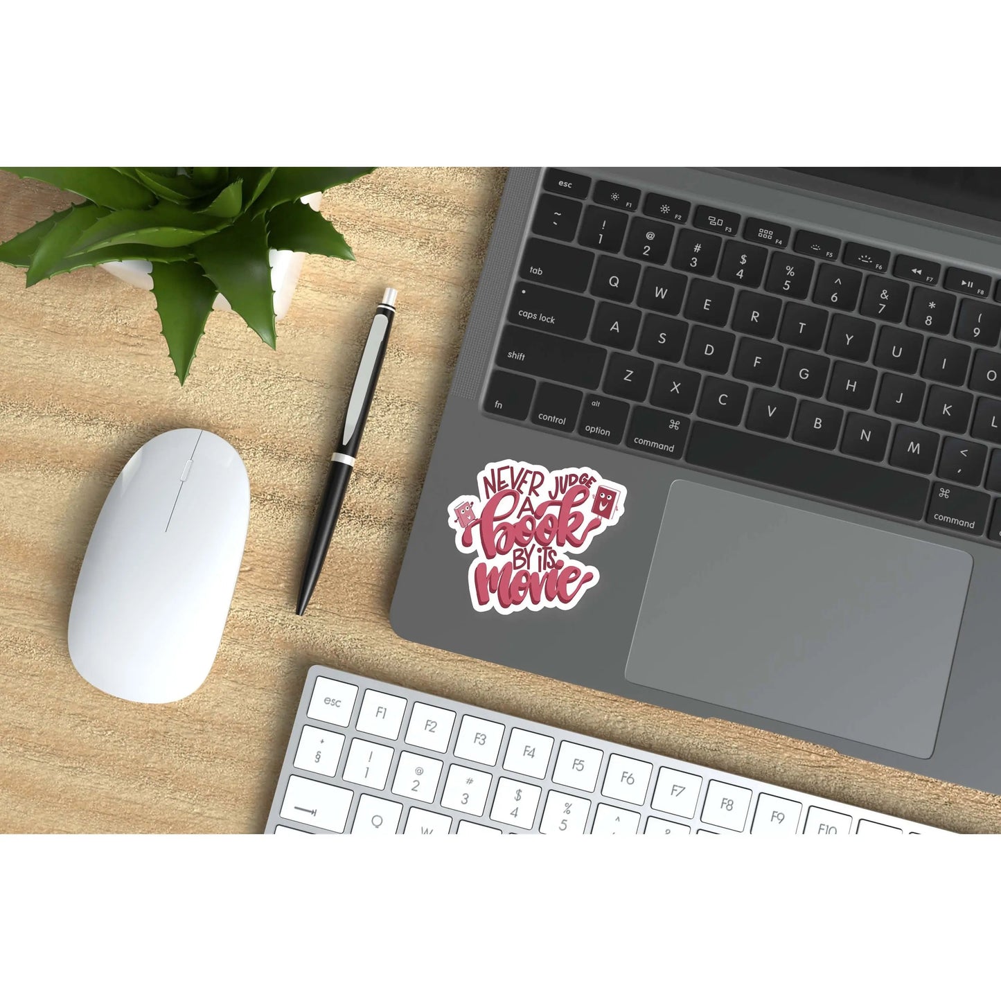 Never Judge a Book By It's Movie Vinyl Sticker