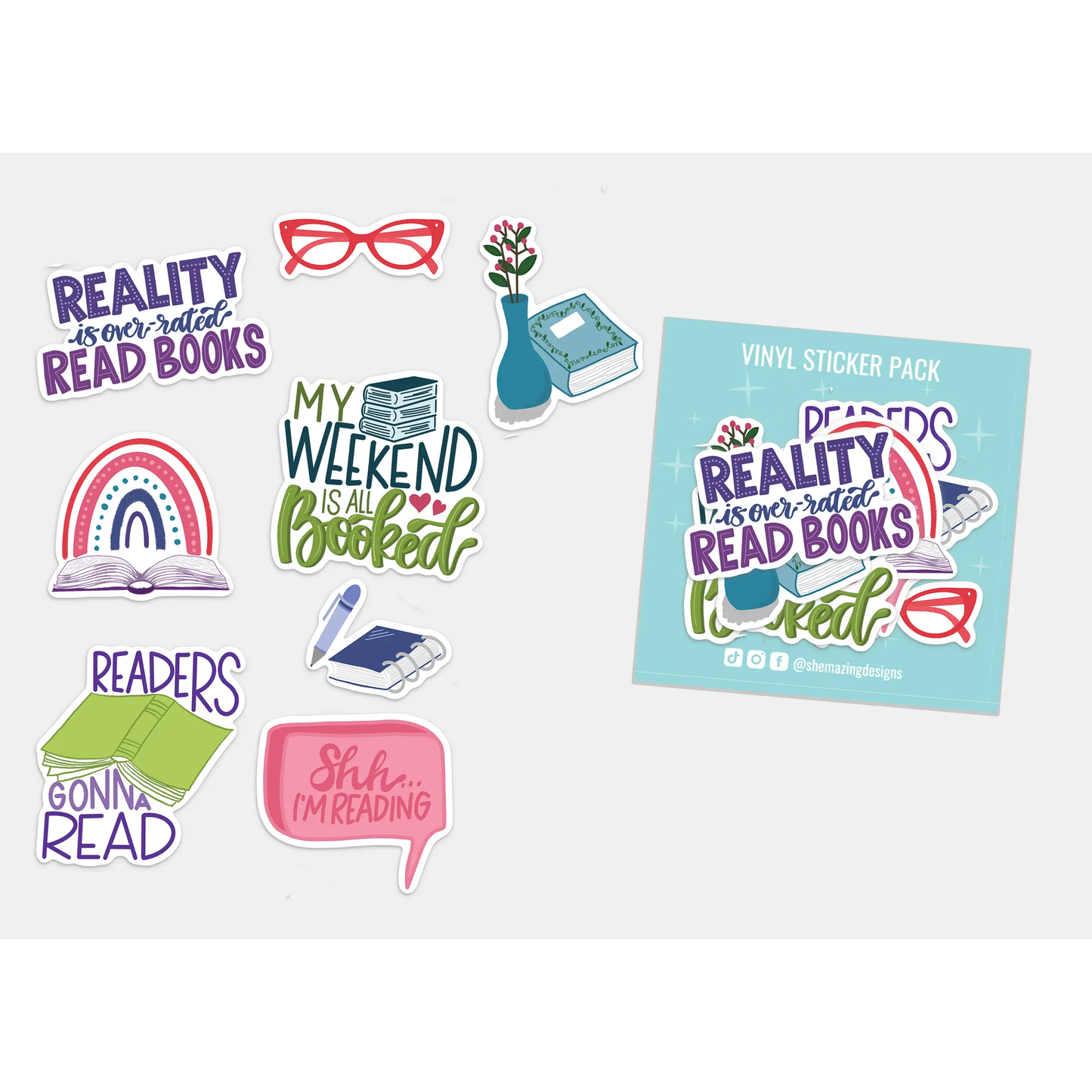 Book Lover - Sticker Pack