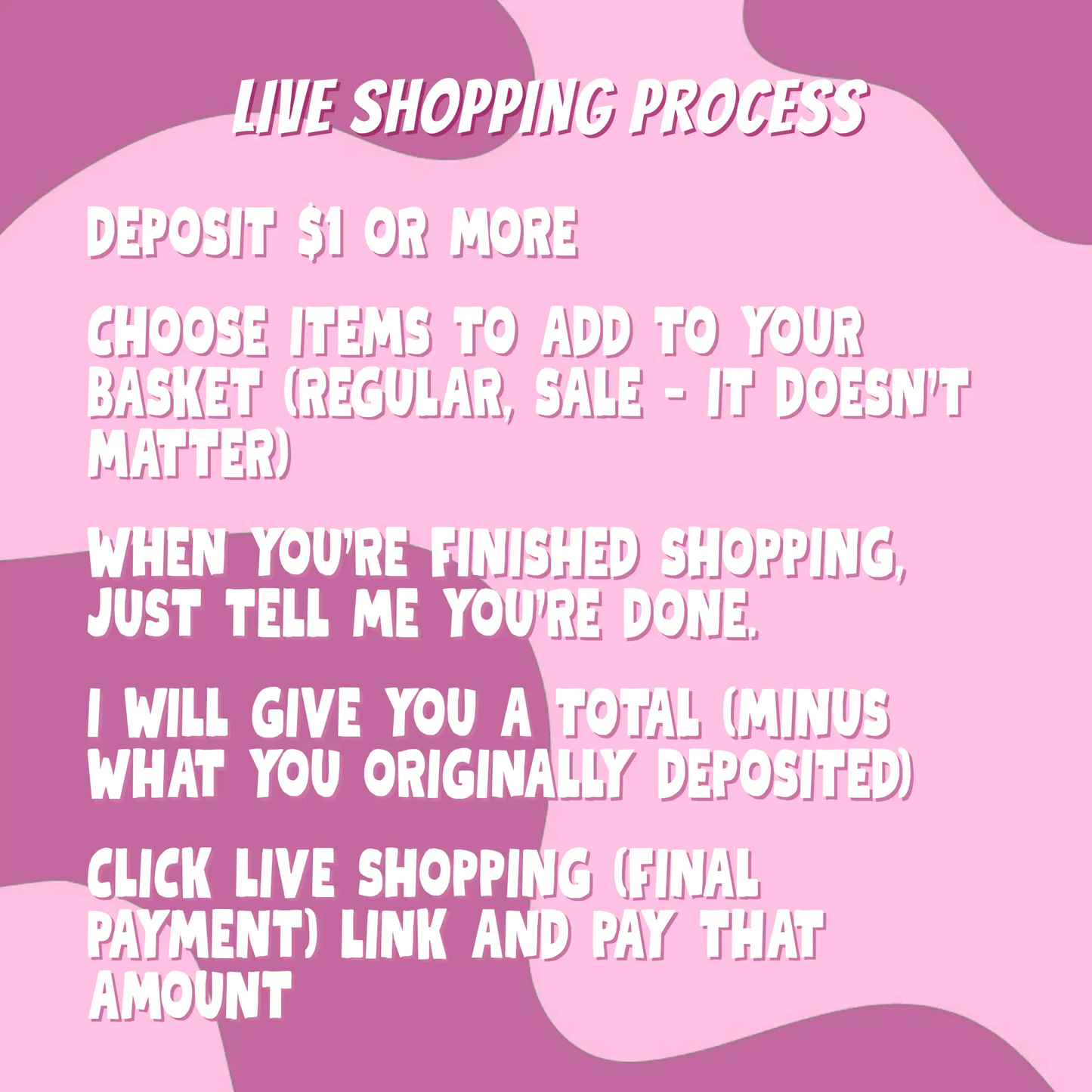Pale Violet Red Shop Live (Deposit)