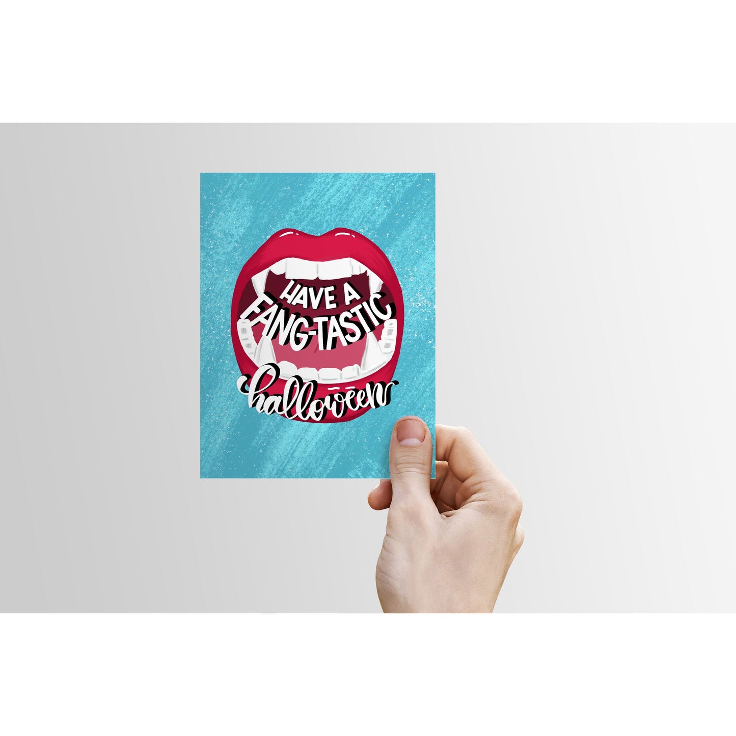 Fang-Tastic Halloween Card | Funny Fall Holiday for Friend