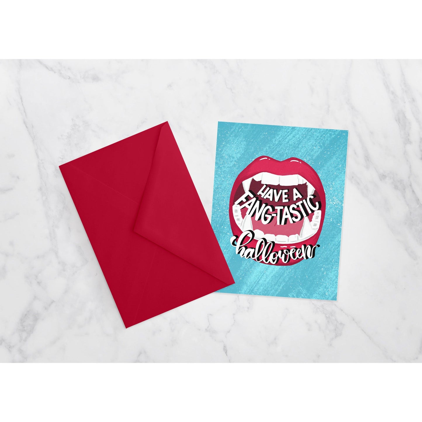 Fang-Tastic Halloween Card | Funny Fall Holiday for Friend