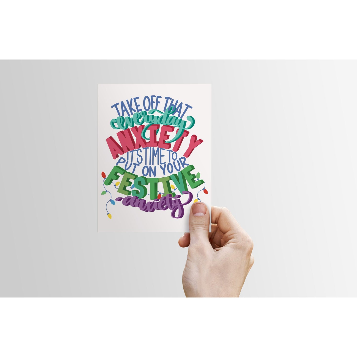 Festive Anxiety Holiday Card