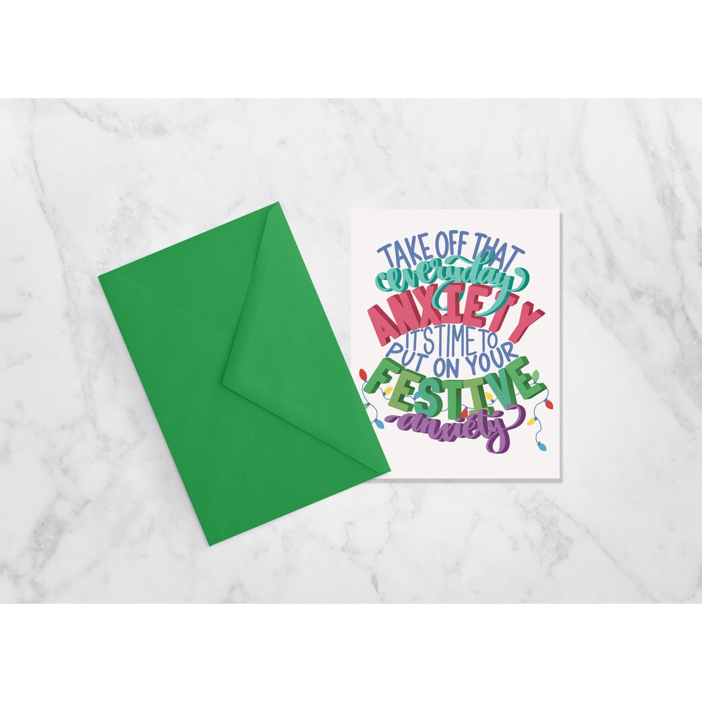 Festive Anxiety Holiday Card