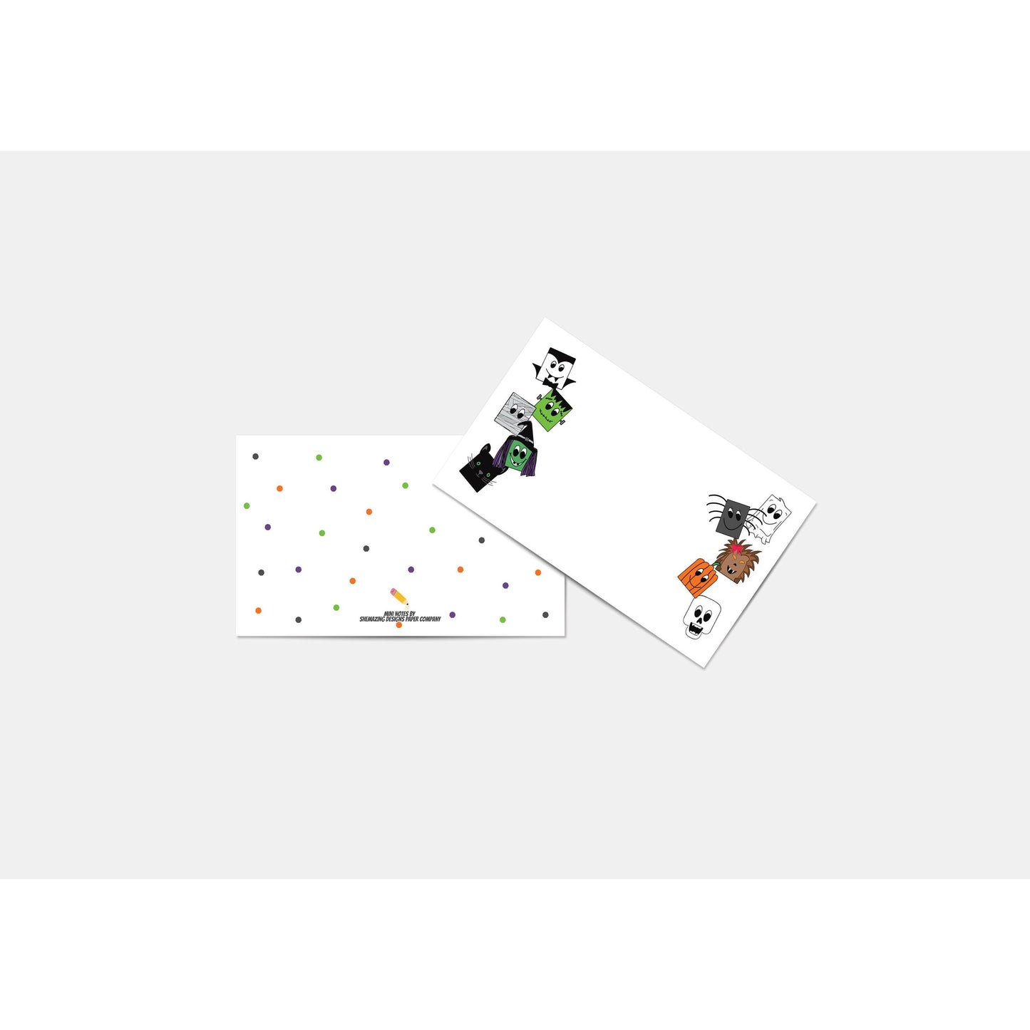 Halloween Monsters Mini Notes