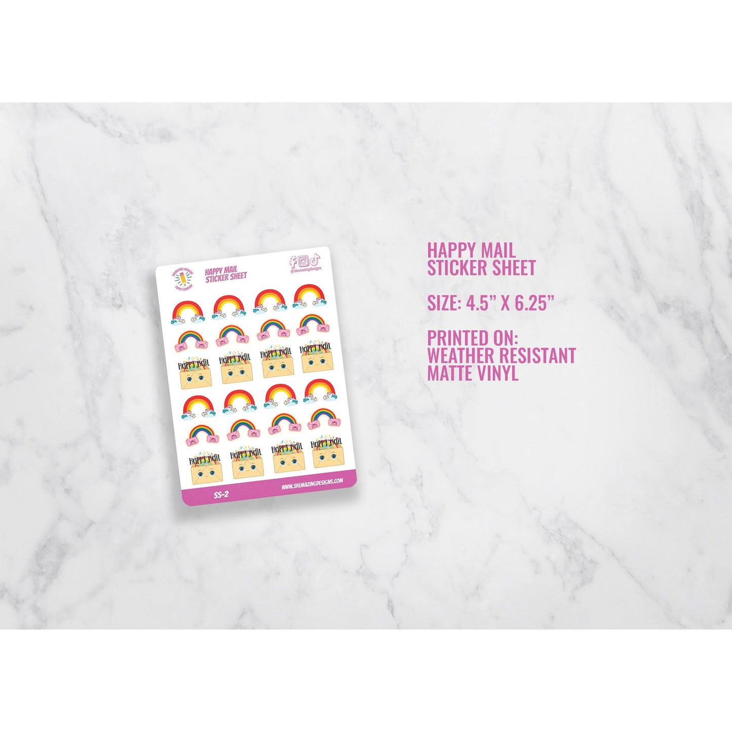Happy Mail Sticker Sheet