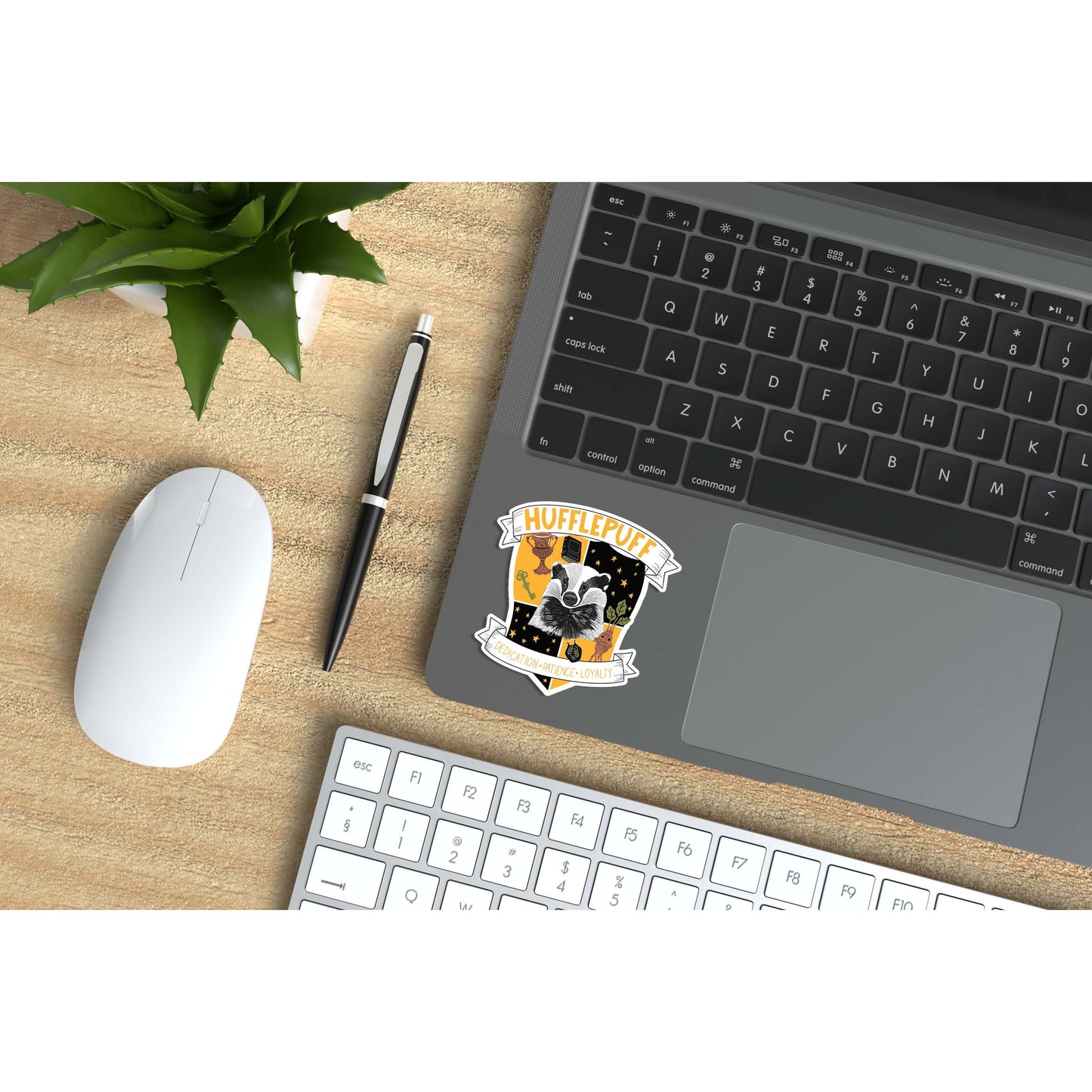 Hufflepuff Crest Vinyl Sticker-Harry Potter