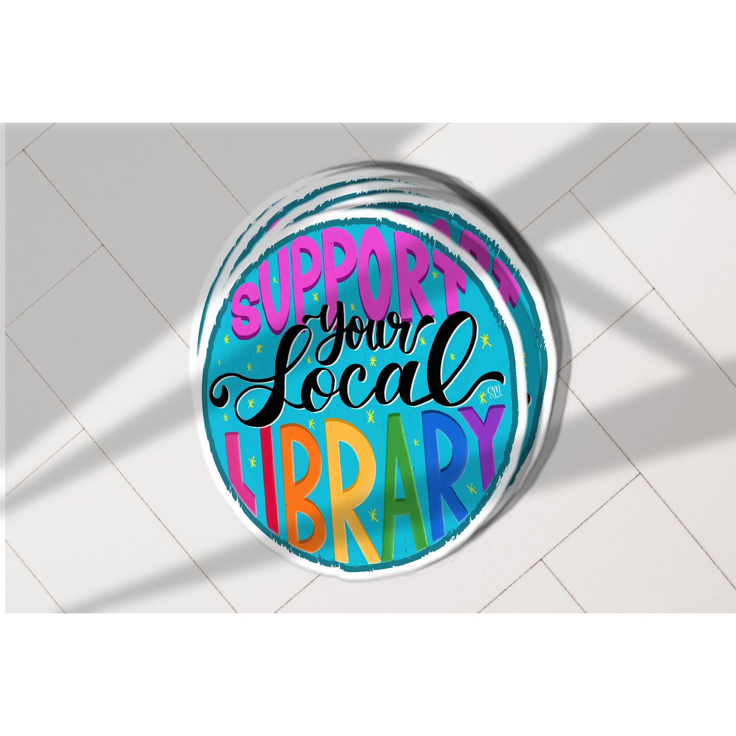 Support Your Local Library Vinyl Sticker