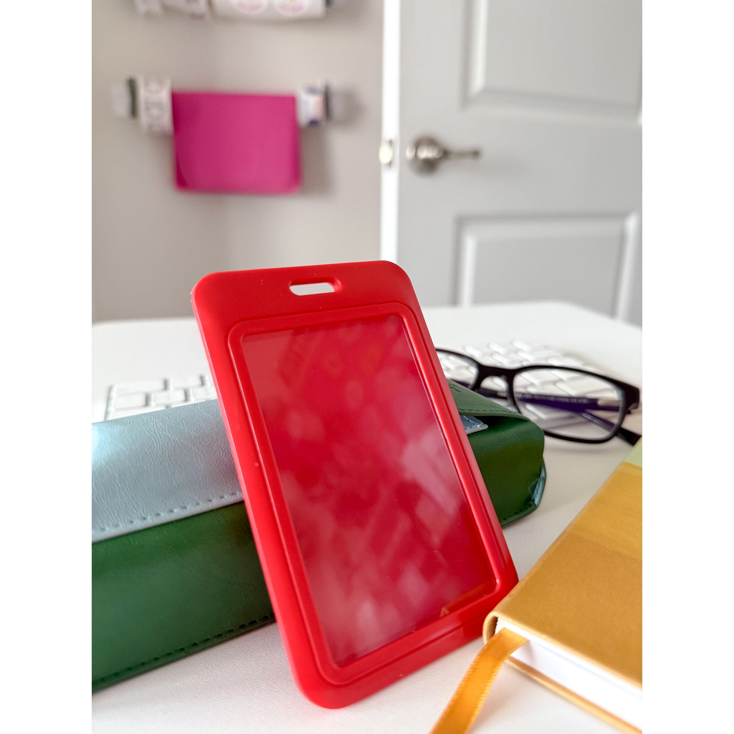 Premium 2-Card Badge Holder with Thumb Slot – Vertical & Horizontal – Hard Polycarbonate, Fits Standard Credit-Size Cards