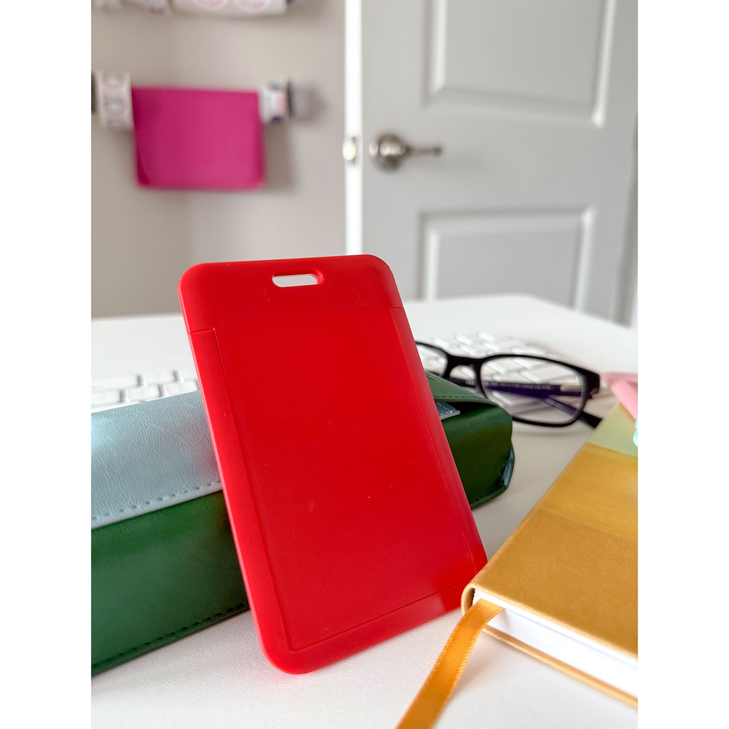 Premium 2-Card Badge Holder with Thumb Slot – Vertical & Horizontal – Hard Polycarbonate, Fits Standard Credit-Size Cards