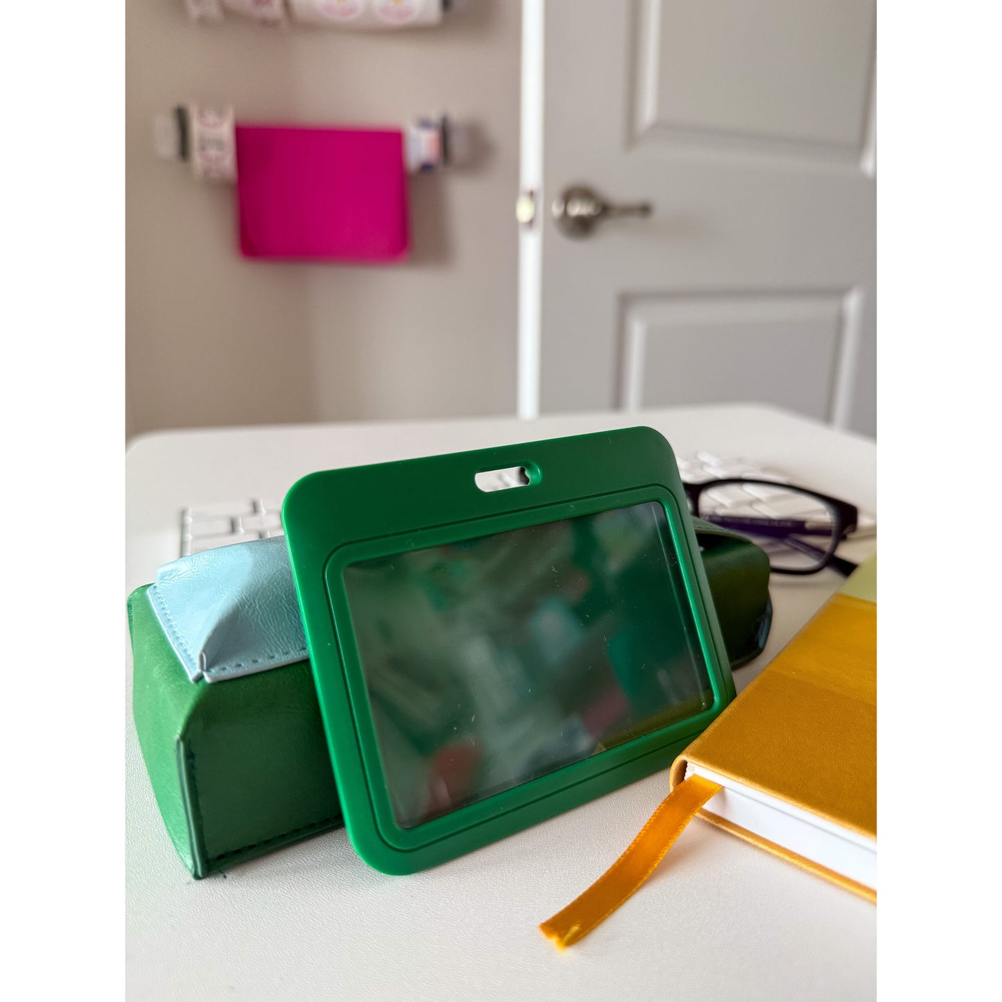Premium 2-Card Badge Holder with Thumb Slot – Vertical & Horizontal – Hard Polycarbonate, Fits Standard Credit-Size Cards