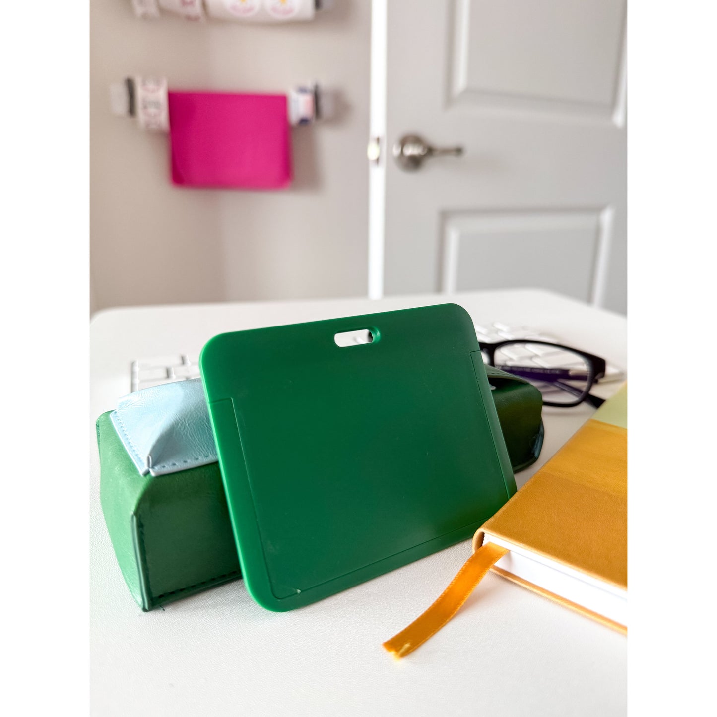 Premium 2-Card Badge Holder with Thumb Slot – Vertical & Horizontal – Hard Polycarbonate, Fits Standard Credit-Size Cards