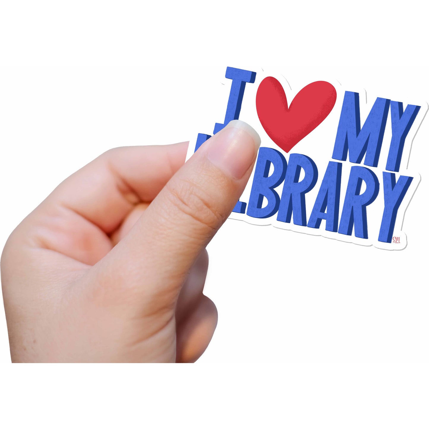 I ❤️ My Library Vinyl Sticker