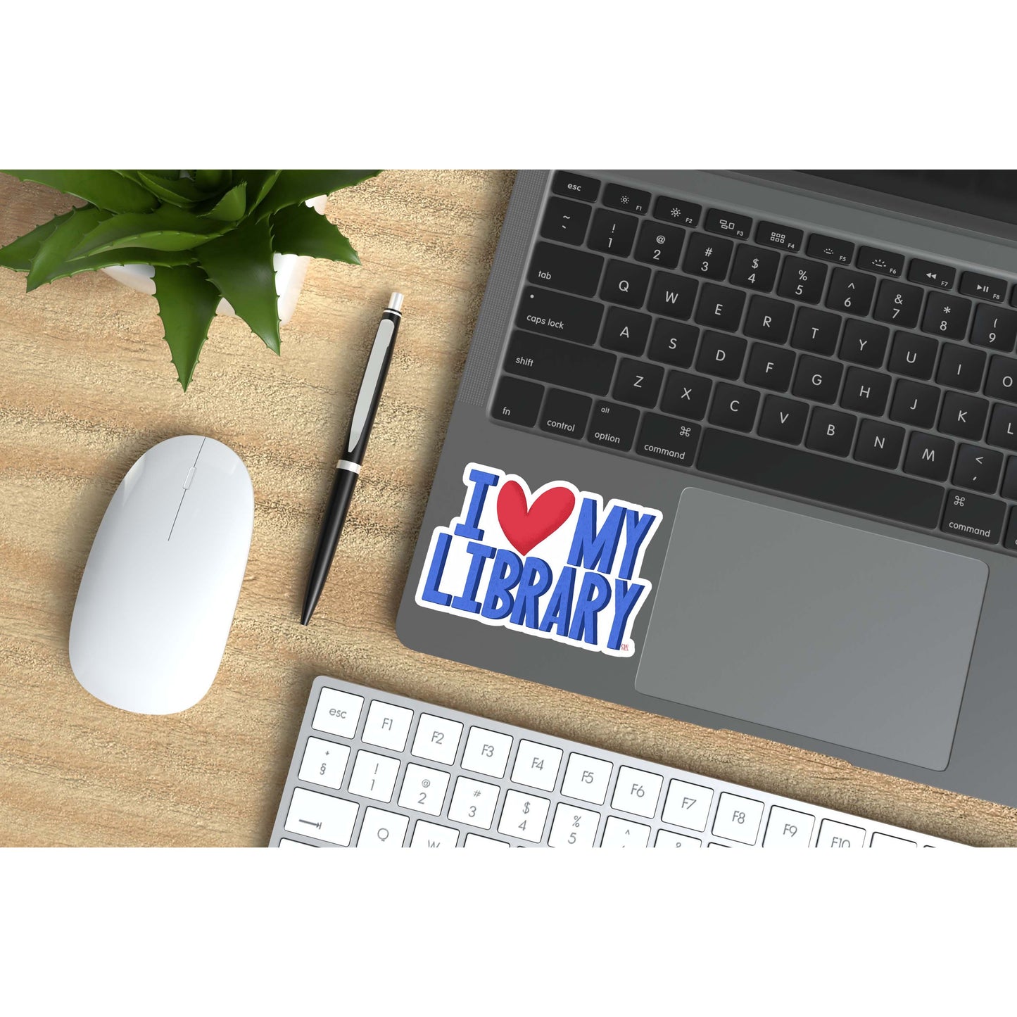 I ❤️ My Library Vinyl Sticker