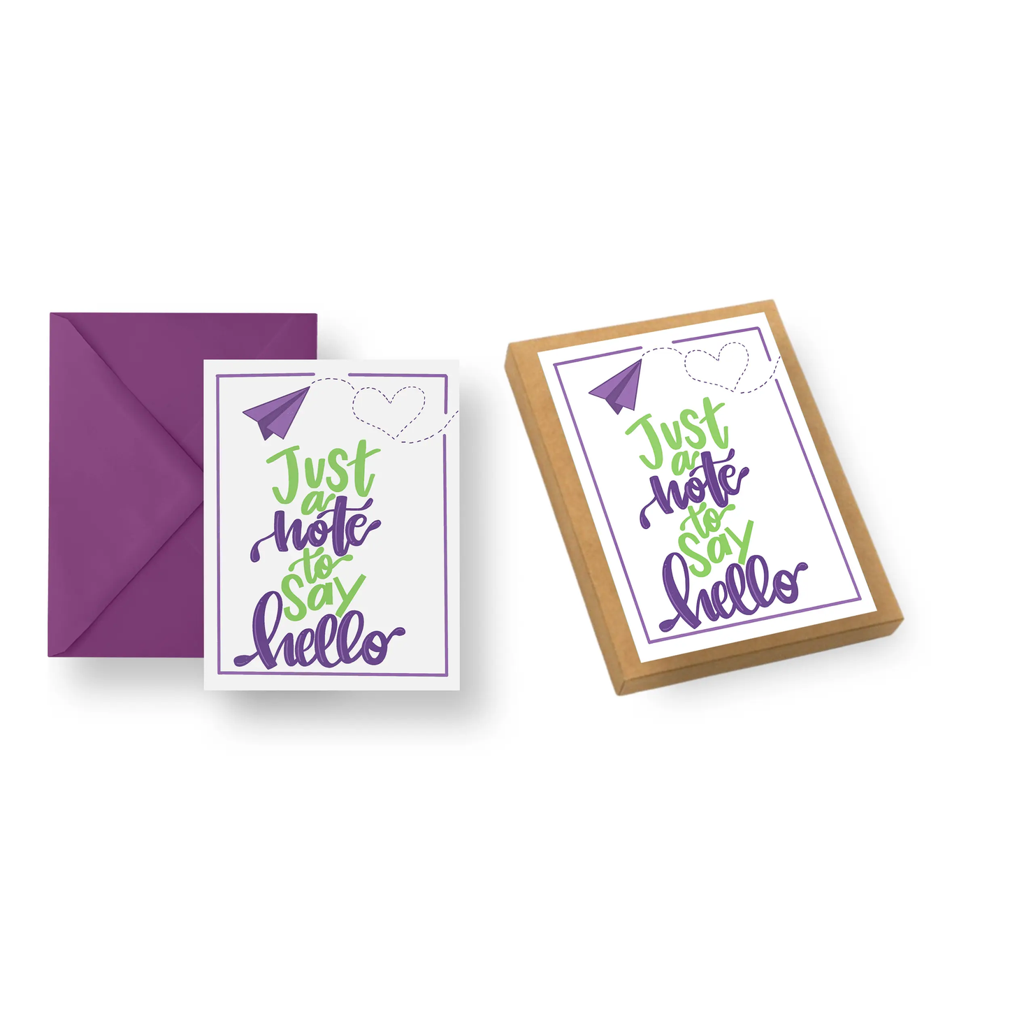 Just a Note to Say Hello | Everyday Card | Hi, Hello, Paper Airplane