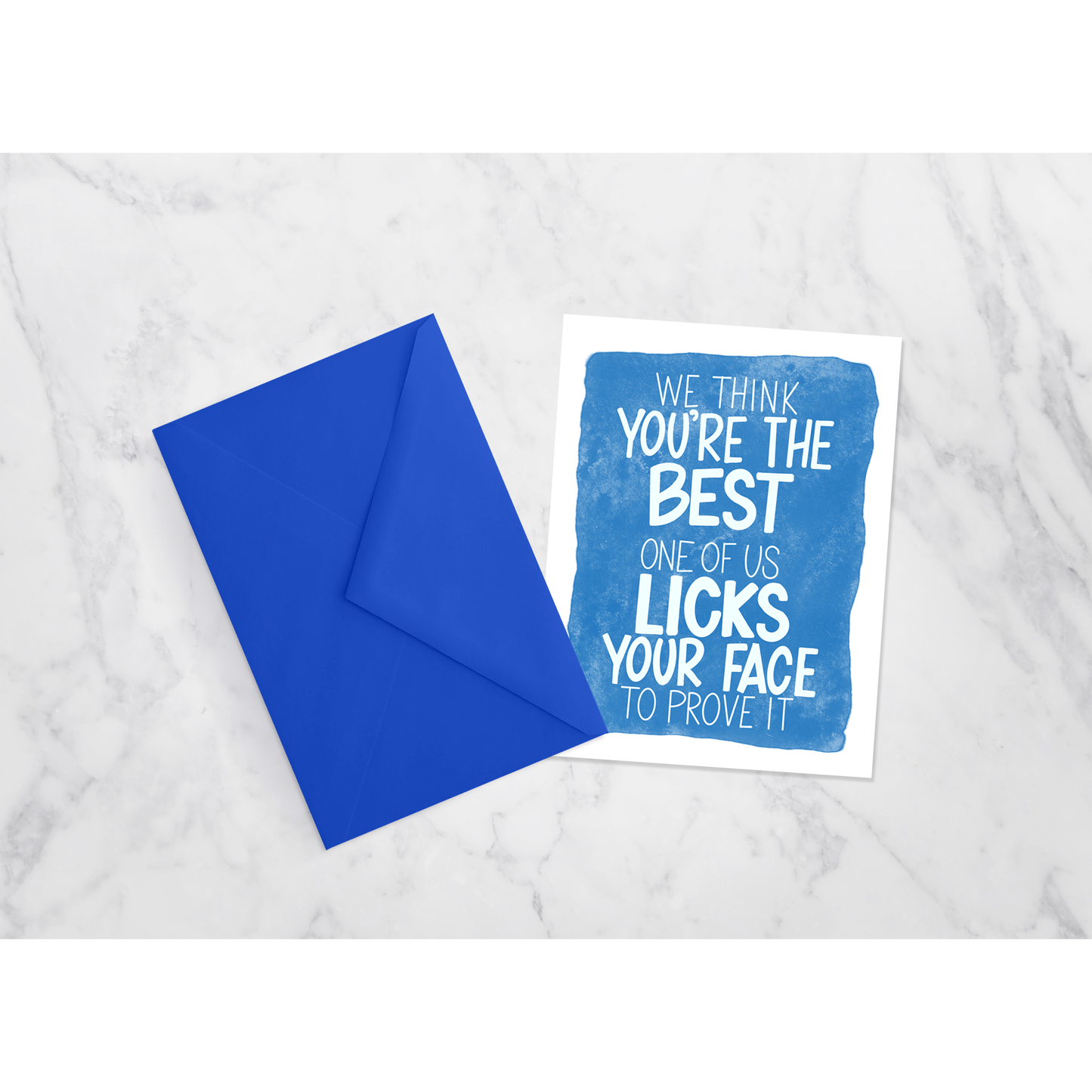 Funny Dog Greeting Card – “We Think You’re the Best” Love Lilo Pet Card