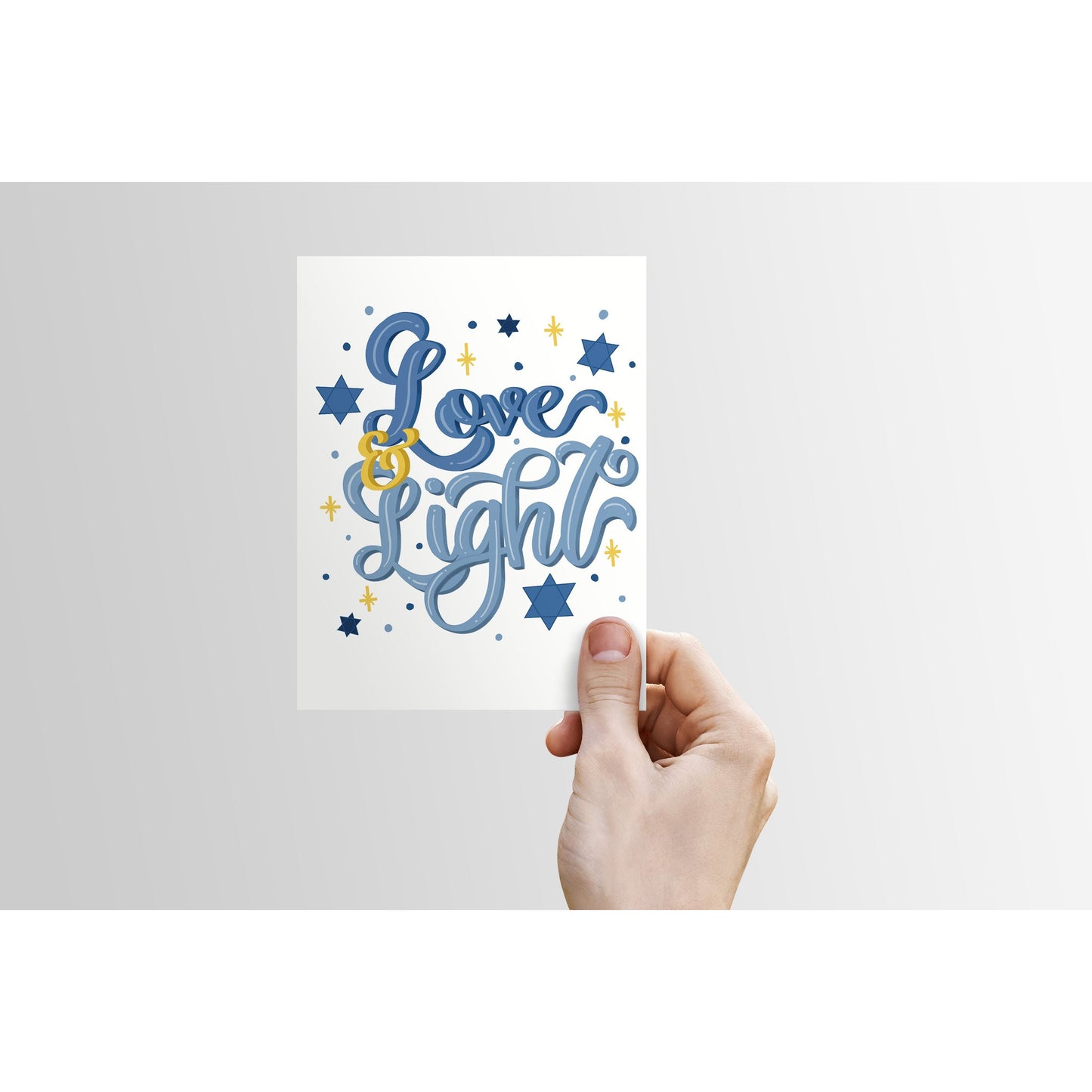 Love & Light - Hanukkah Card