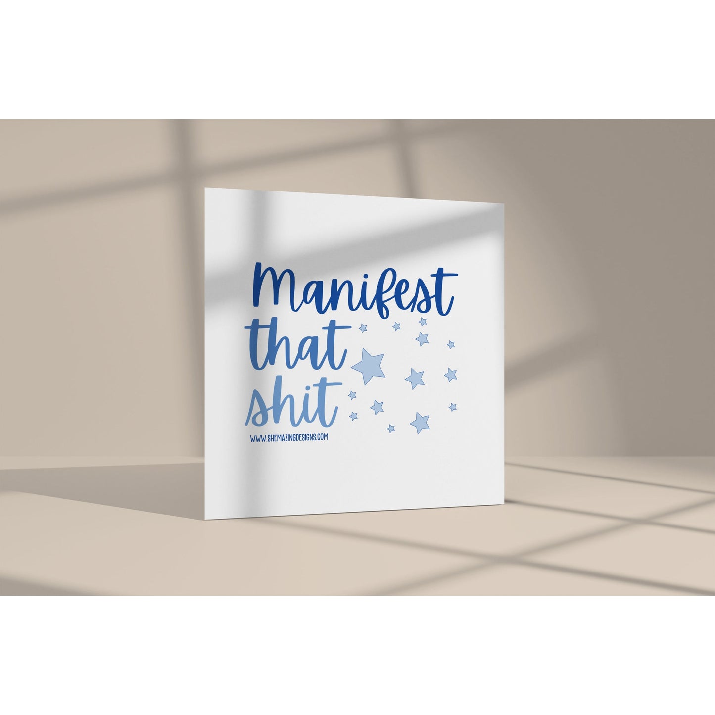 Manifest That Shit Mirror Cling Decal