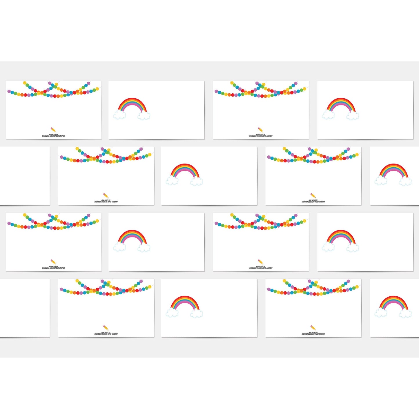 Rainbow Mini Notes