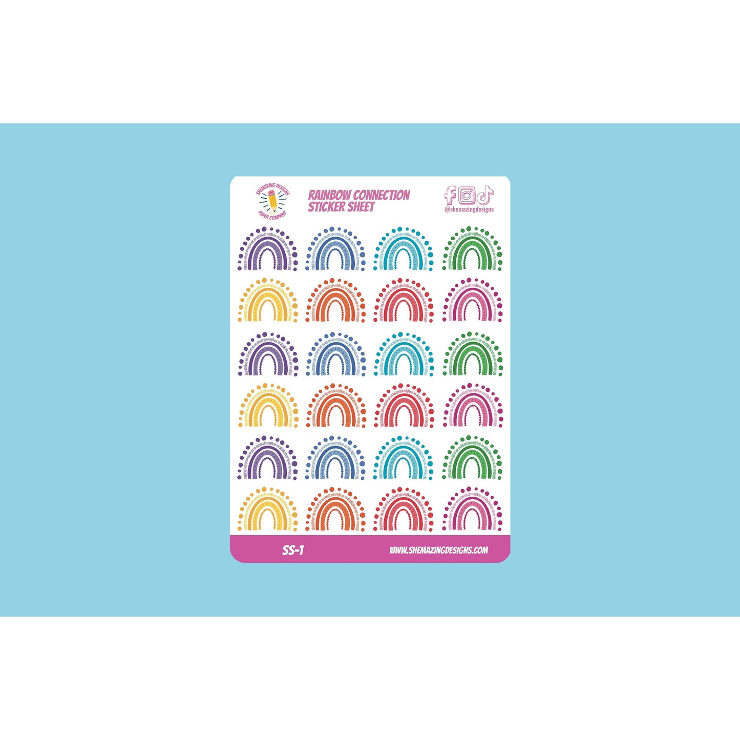 Rainbow Connection Sticker Sheet