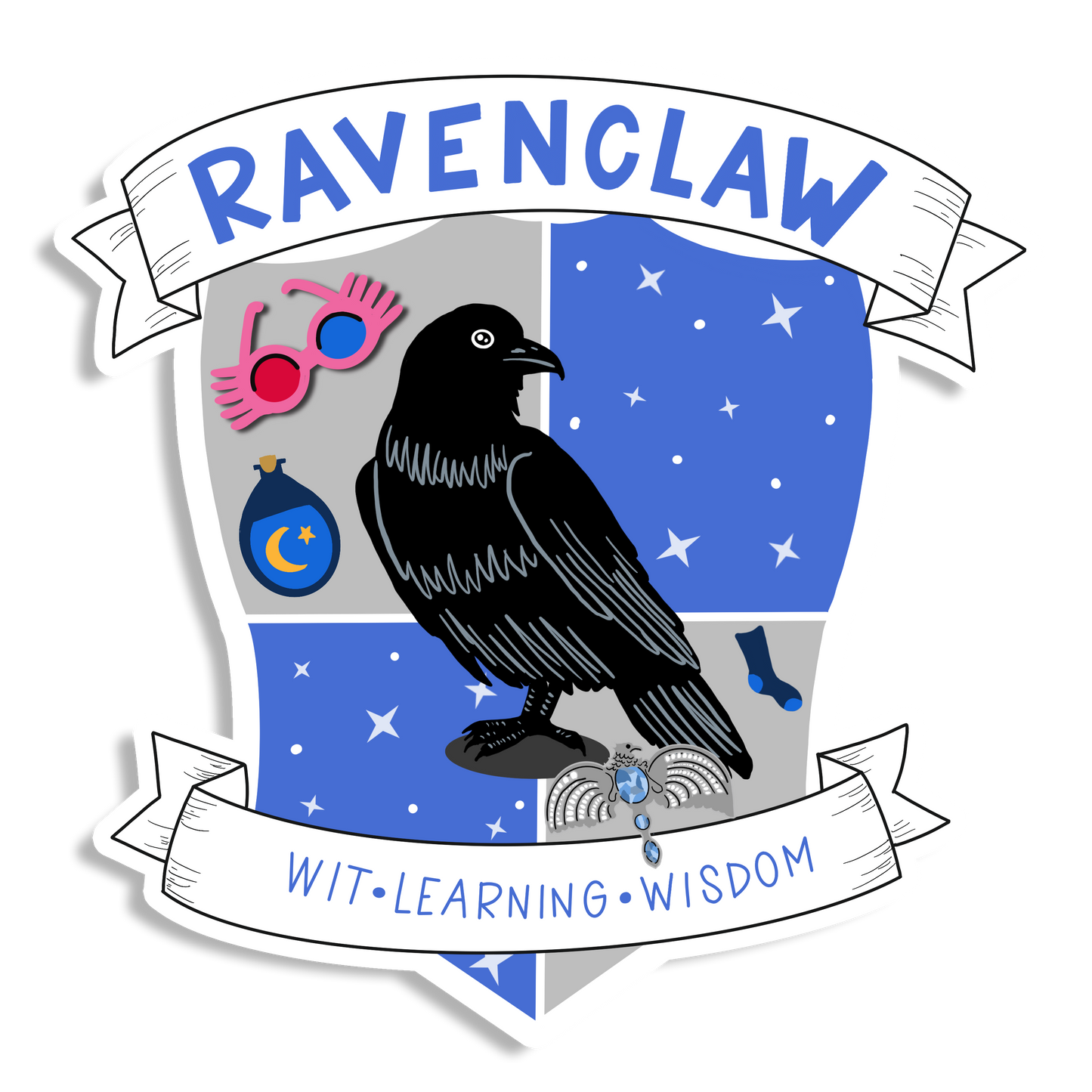 Ravenclaw Crest Vinyl Sticker-Harry Potter