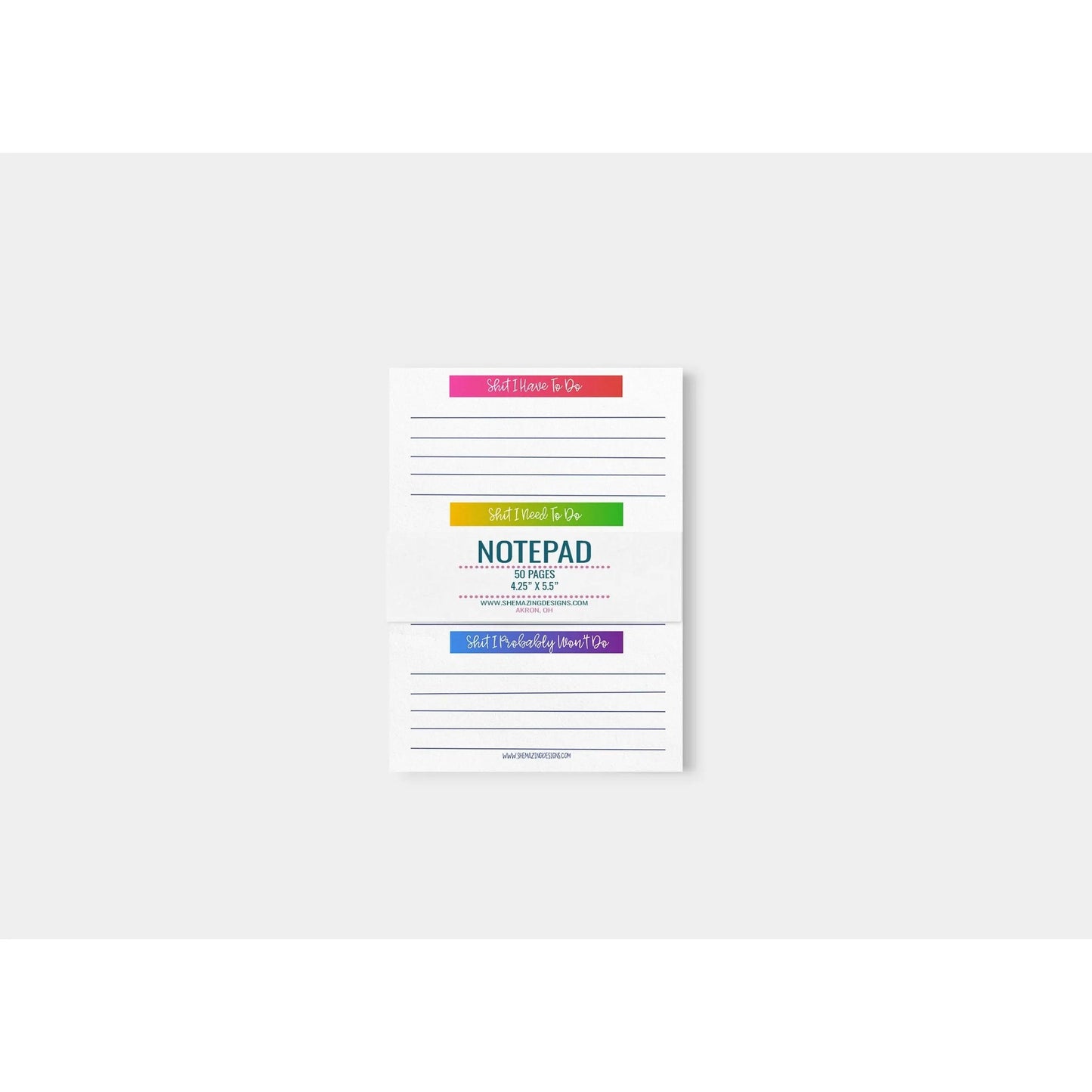 OLD VERSION-Shit to Do Notepad - 4.25" x 5.5" (A2)