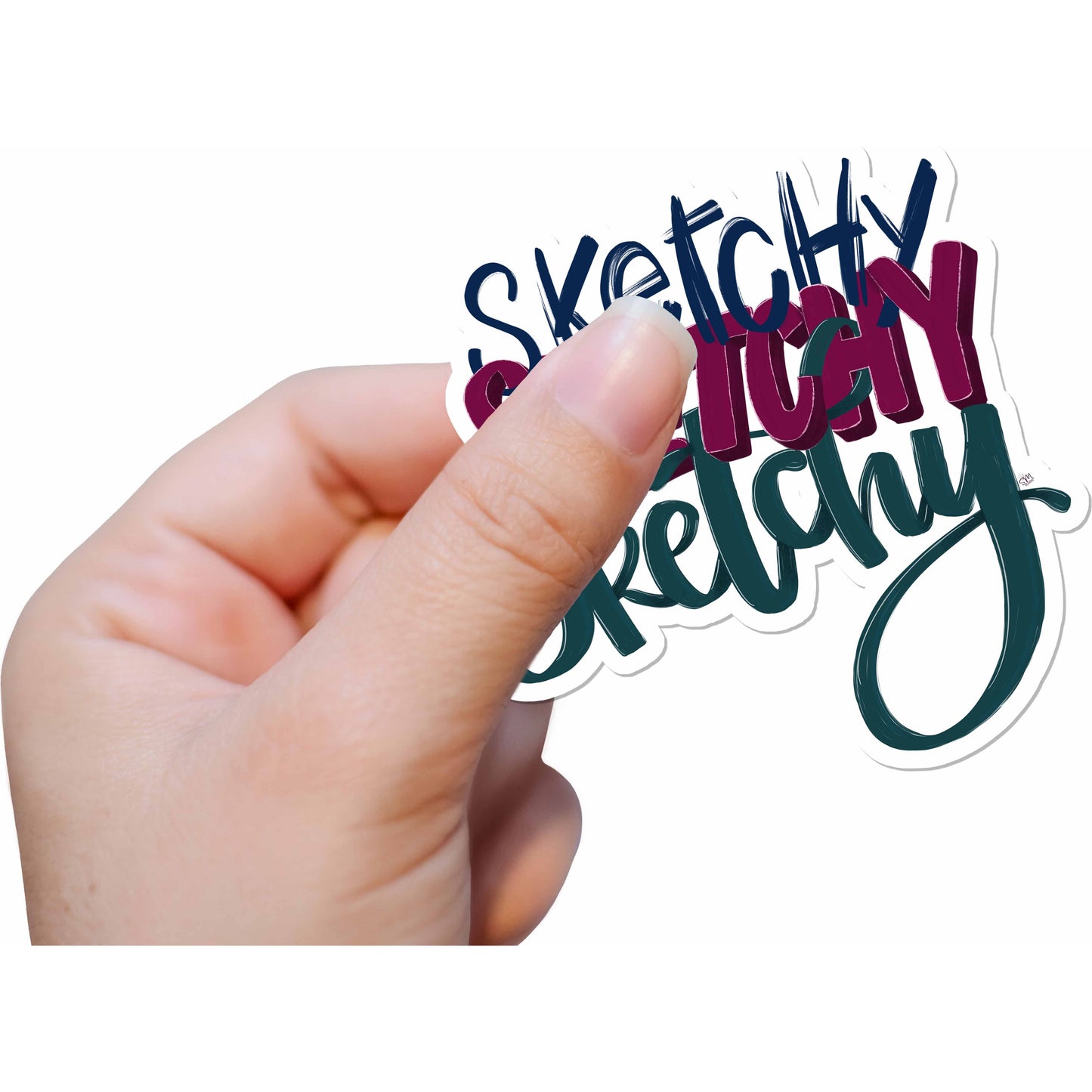 Sketchy Sketchy Sketchy Vinyl Sticker