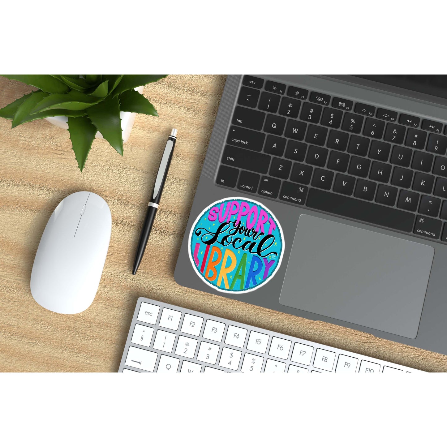Support Your Local Library Vinyl Sticker