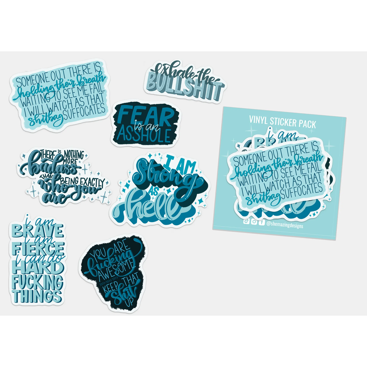 Swear Word Affirmations - Sticker Pack