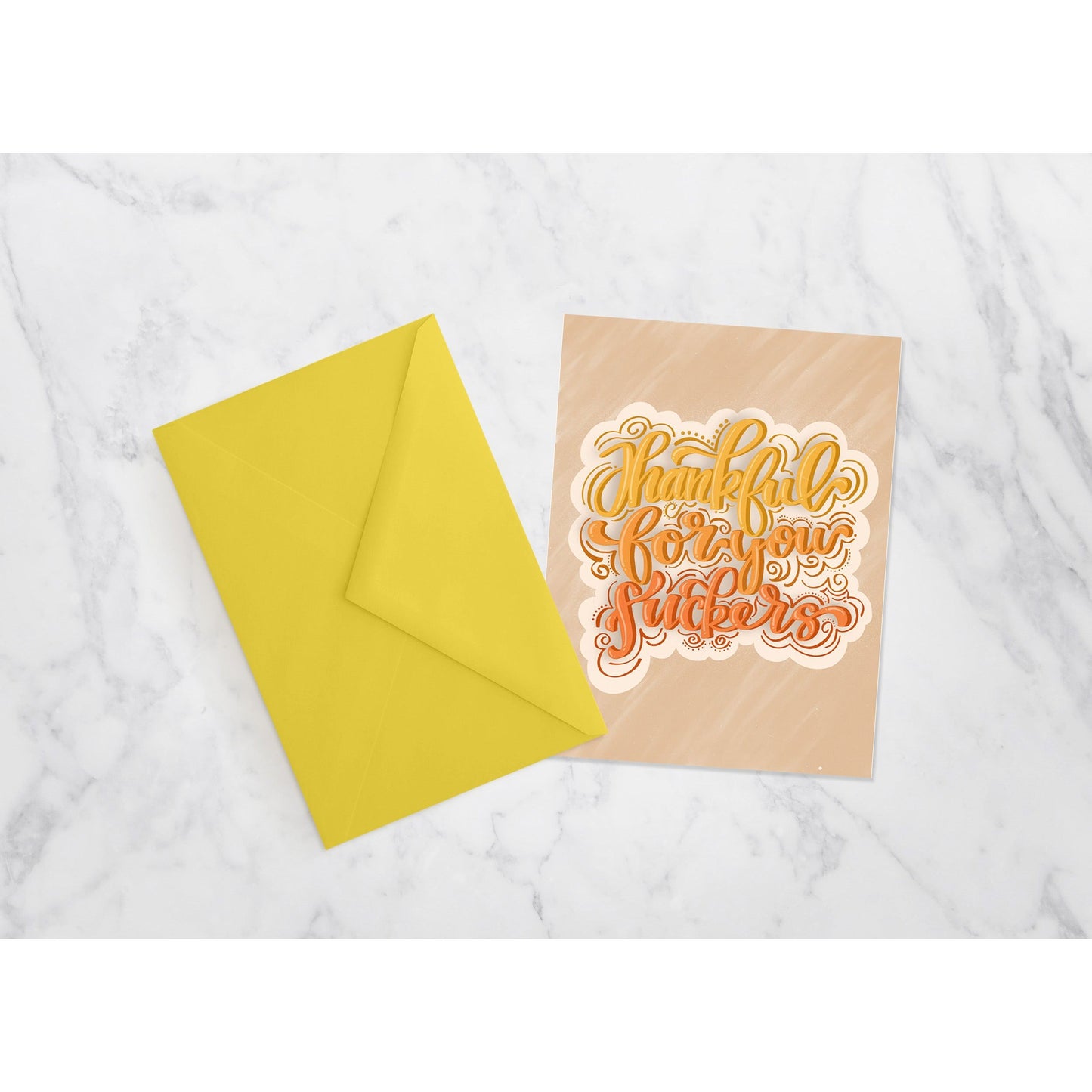 Thanksgiving Card | Thankful For You Fu*kers | Funny, Swear