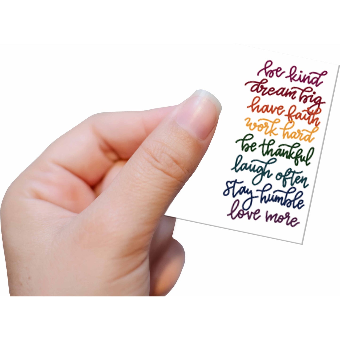 Words to Live By Vinyl Sticker