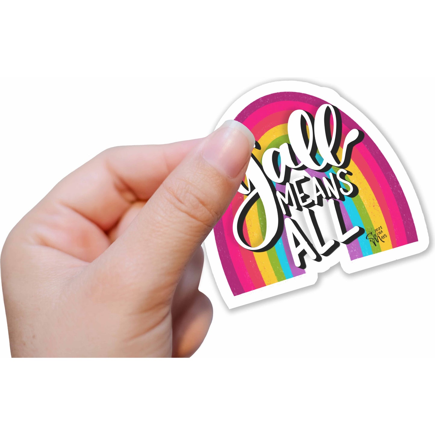 Y'all Means All Vinyl Sticker
