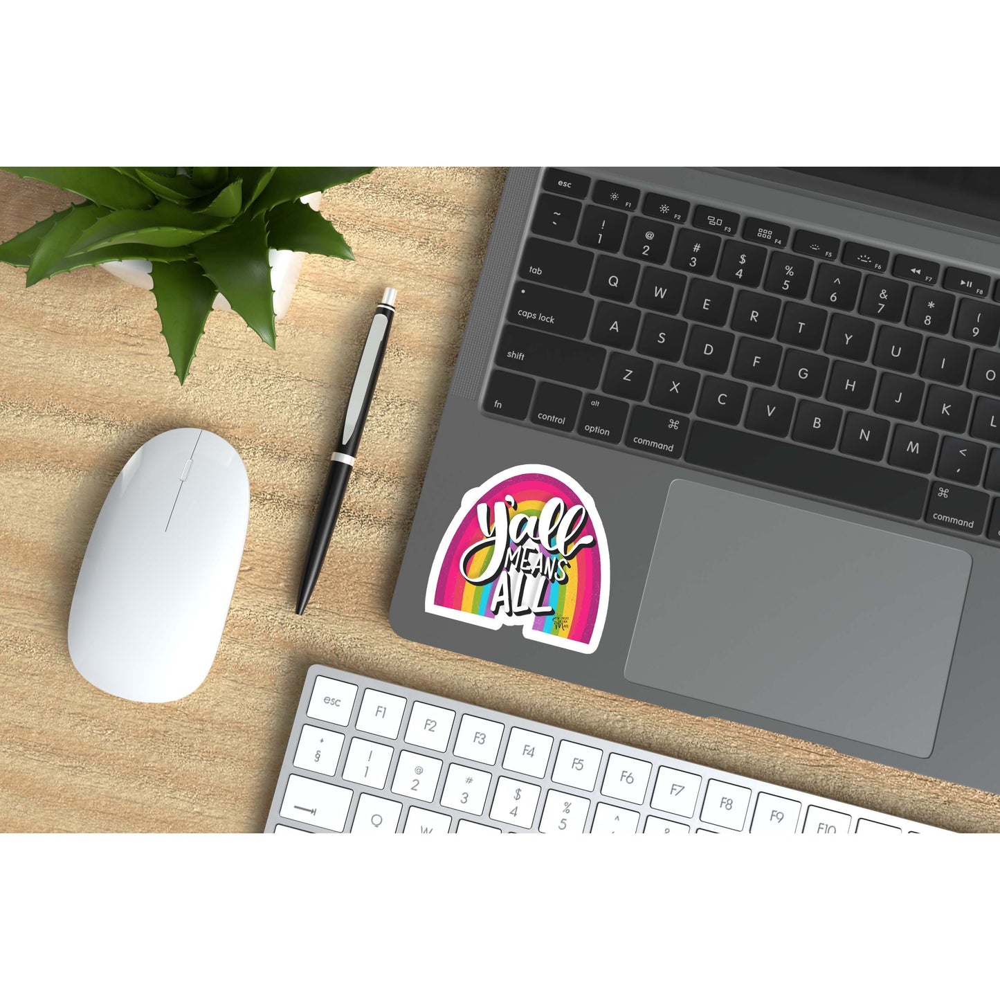 Y'all Means All Vinyl Sticker