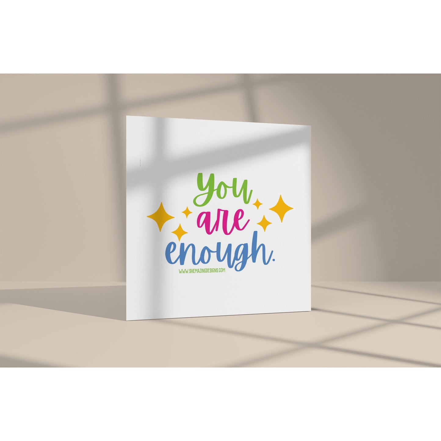 You Are Enough Mirror Cling Decal
