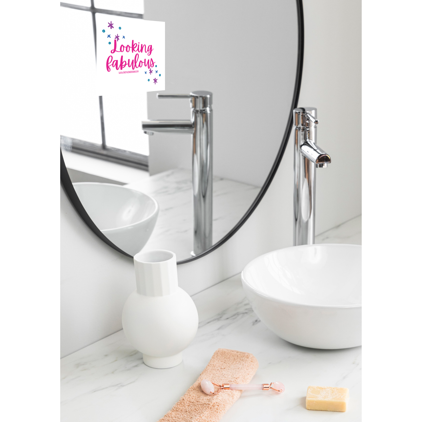 Looking Fabulous Mirror Cling Decal