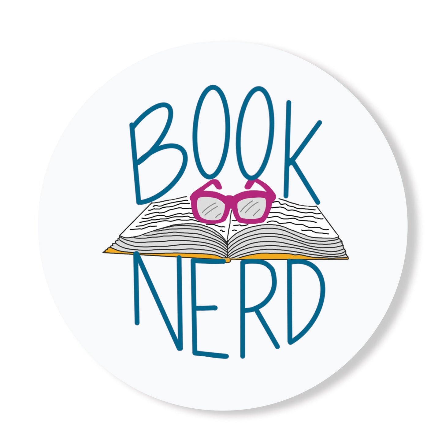 Book Nerd Vinyl Sticker