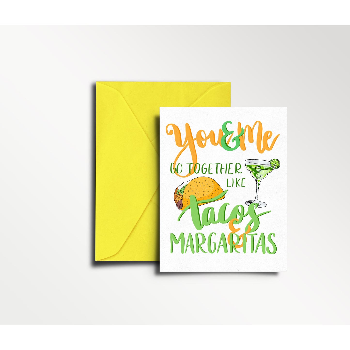 Tacos & Margaritas - You & Me Series - - love, anniversary card