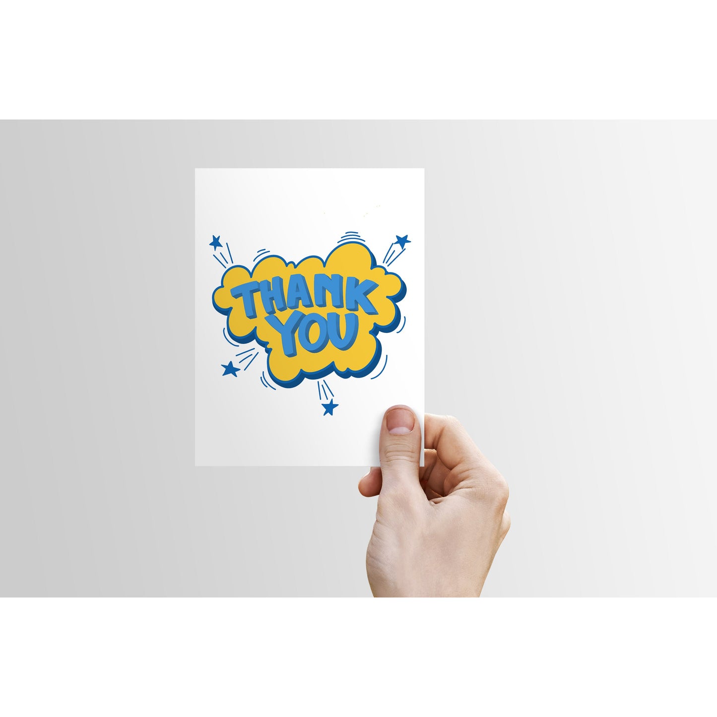 Thank You (comic bubble) - Greeting Card |Thanks, Thank You Card