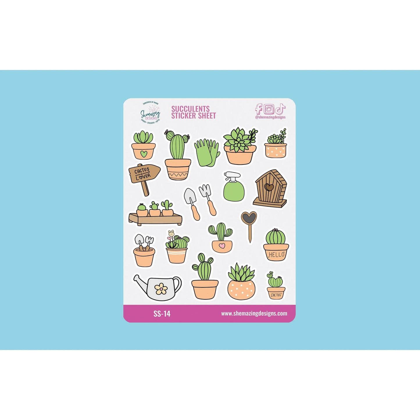 Succulents Sticker Sheet
