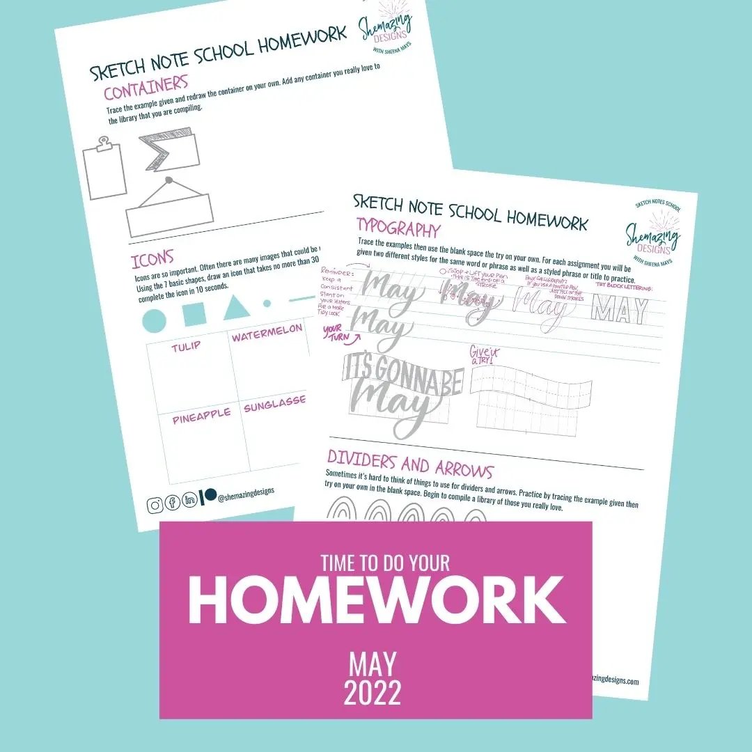 Light Blue Sketch Notes Homework #3
