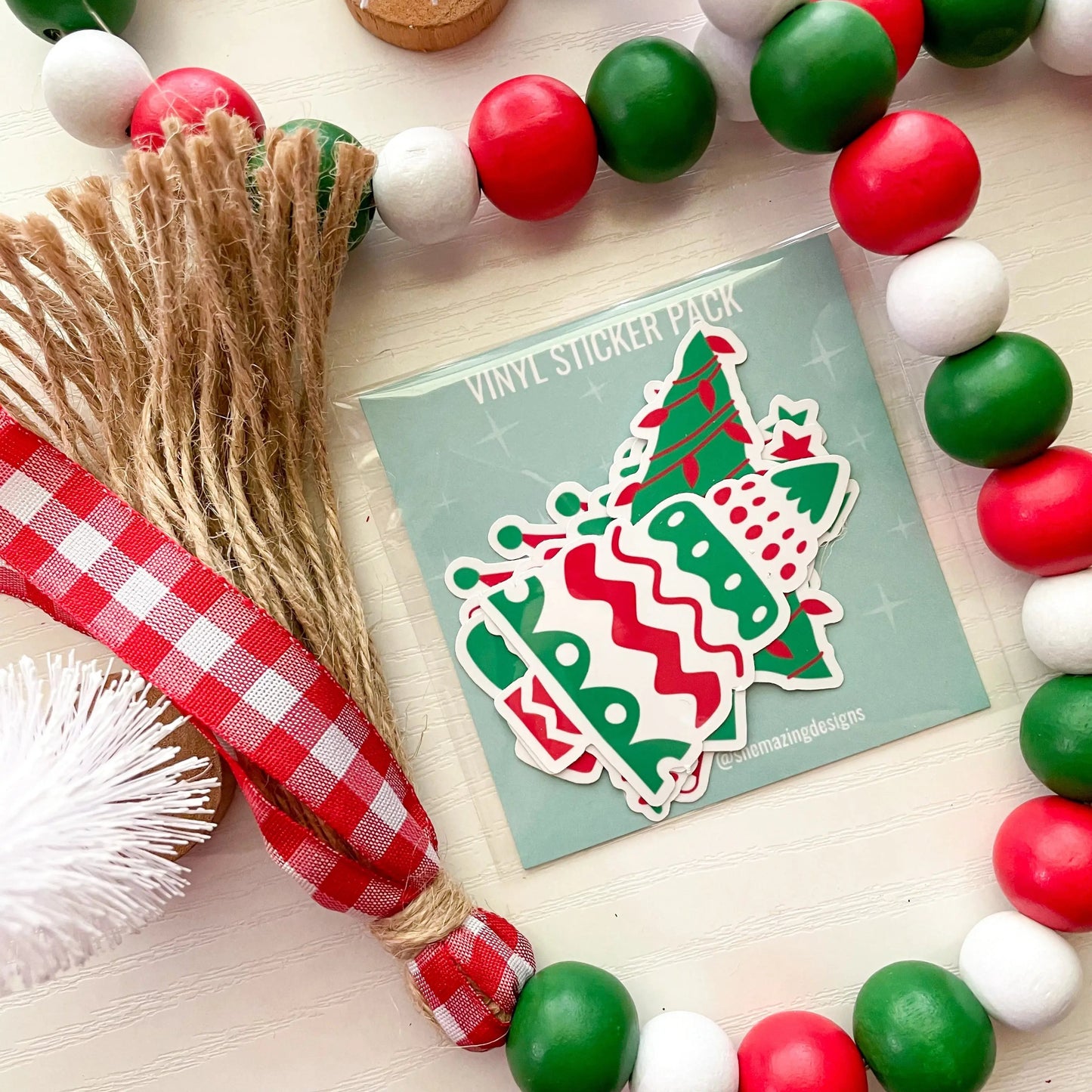 Oh Christmas Tree (Red-White-Green) - Sticker Pack