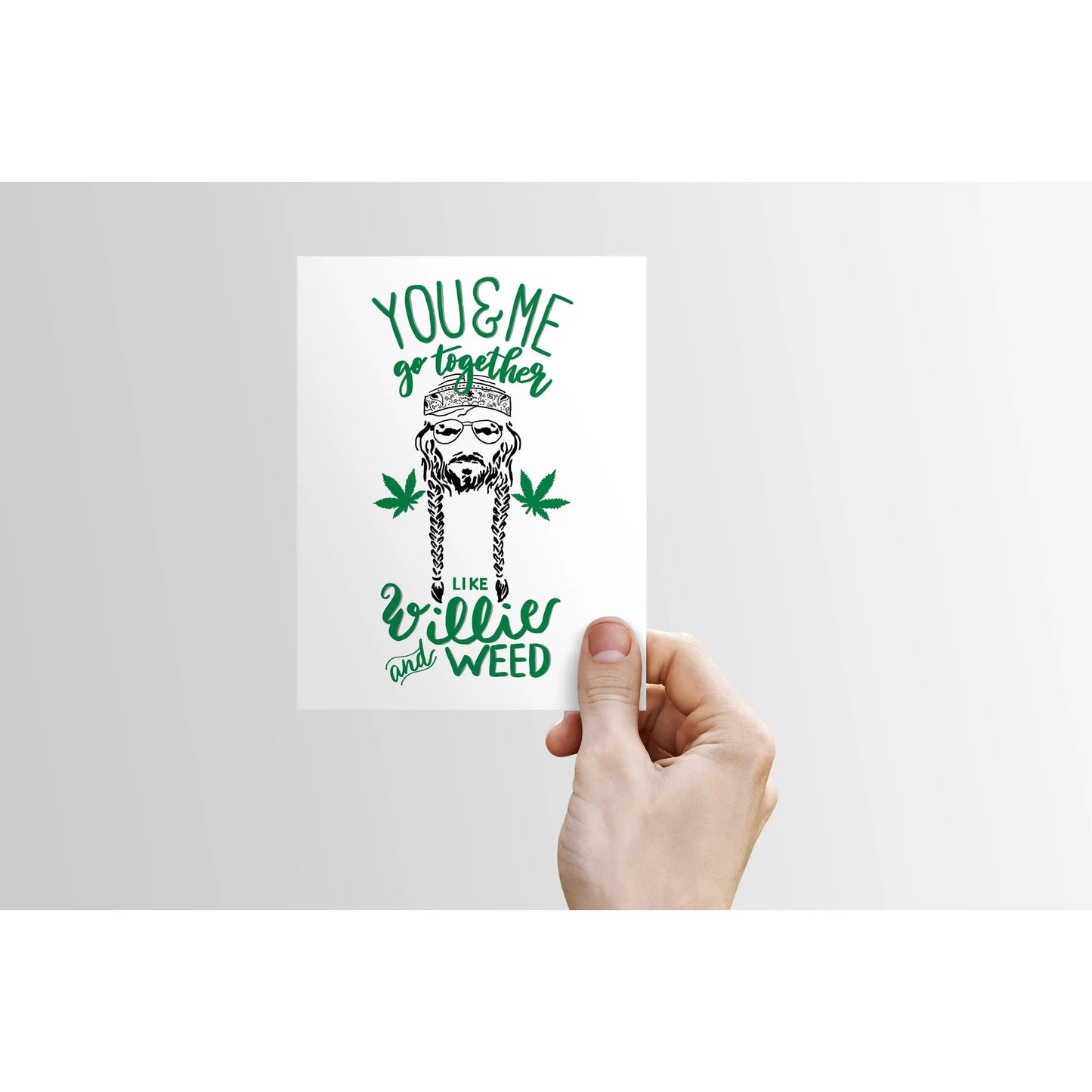 Willie and Weed - You & Me Series - - love, anniversary card