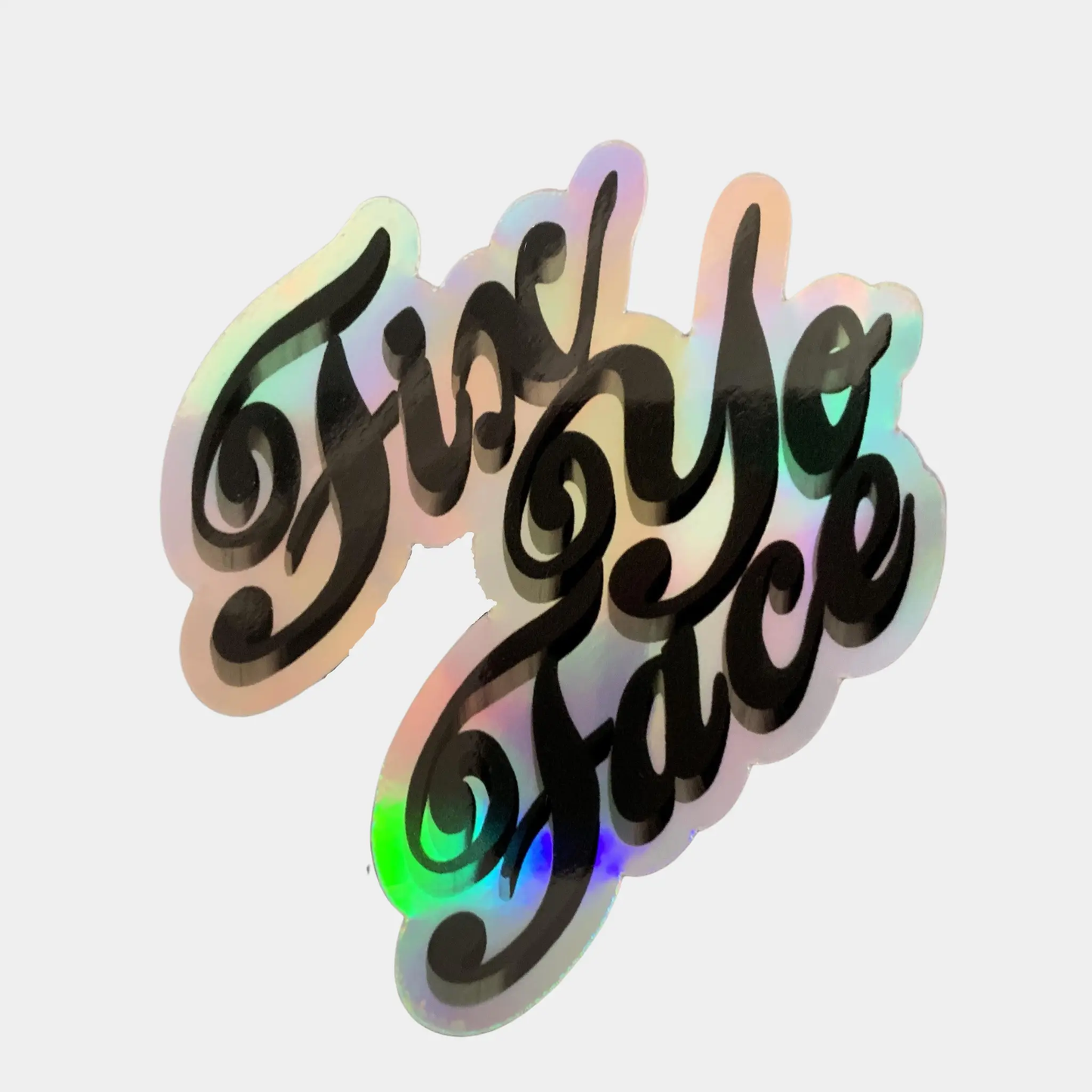 Fix Yo Face Holographic Vinyl Sticker