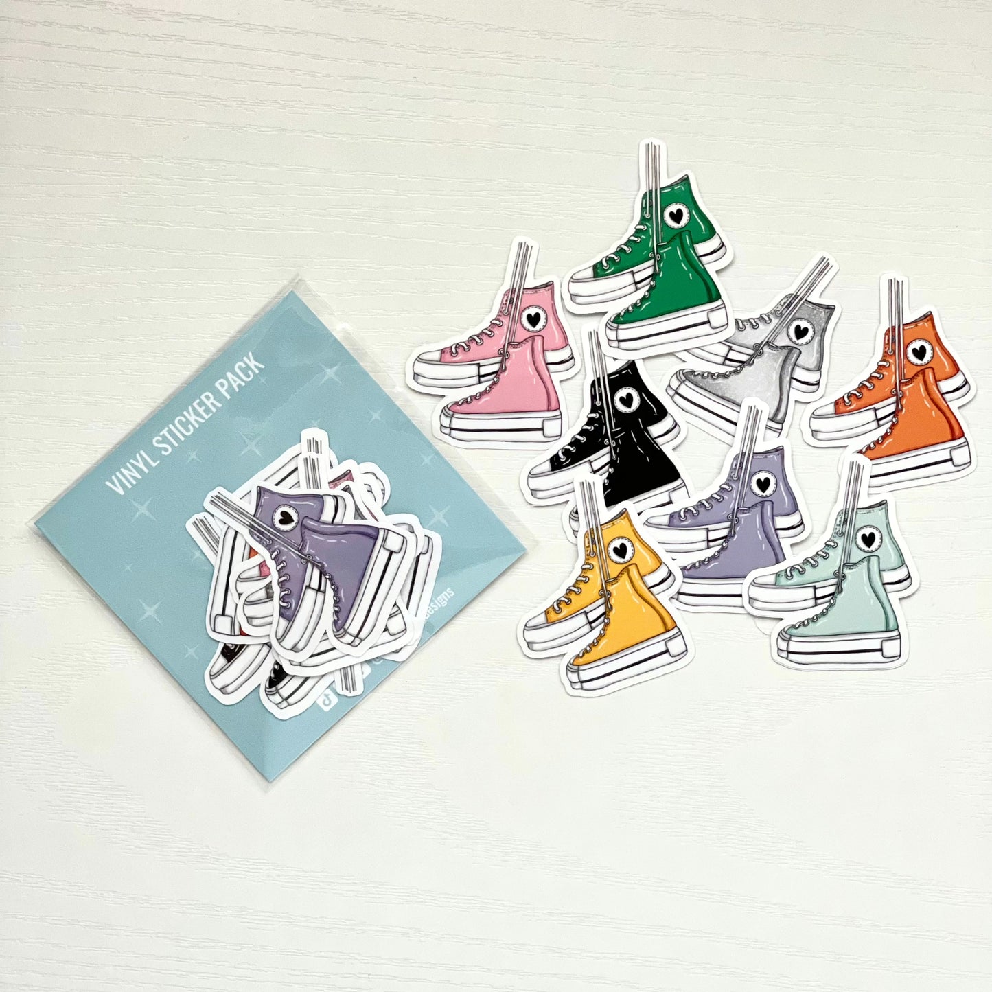 Hi-Top Sneakers - Sticker Pack