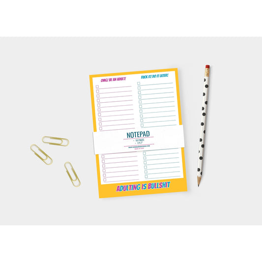 Adulting is Bullshit Notepad - 5x7