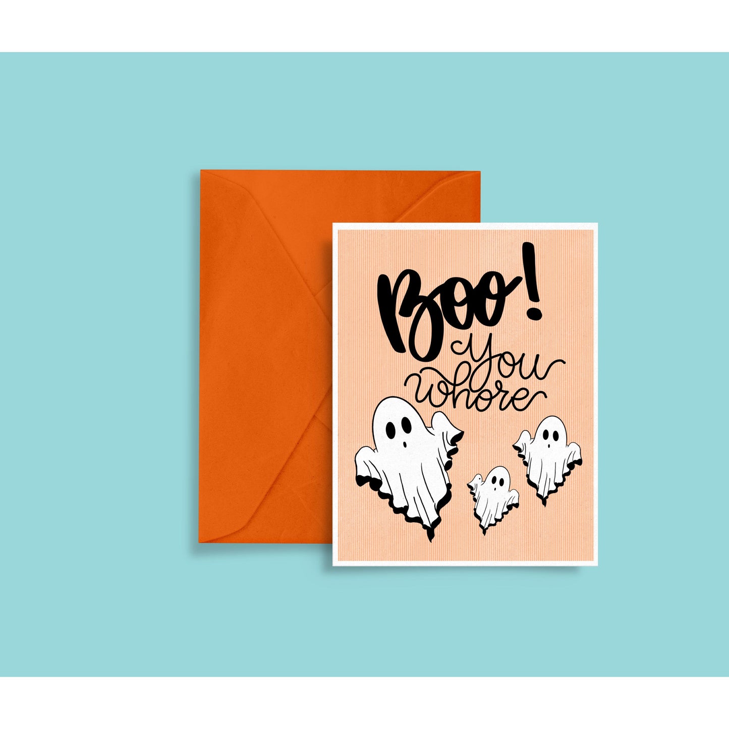 Funny Halloween Card | Boo! You Whore