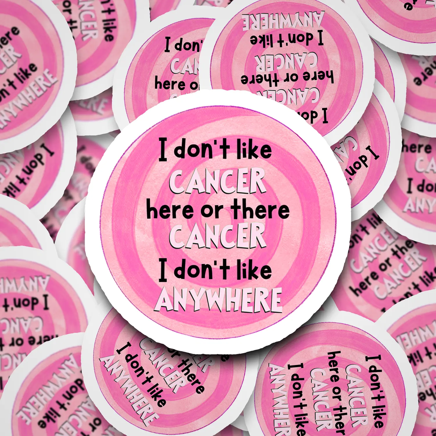 I Don’t Like Cancer Anywhere Vinyl Sticker – Dr. Seuss Inspired Cancer Awareness Decal